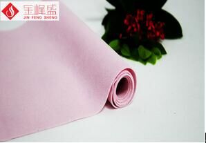 粉色水刺底長(cháng)毛絨
