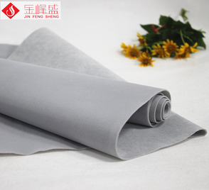 灰色水刺長(cháng)毛植絨布
