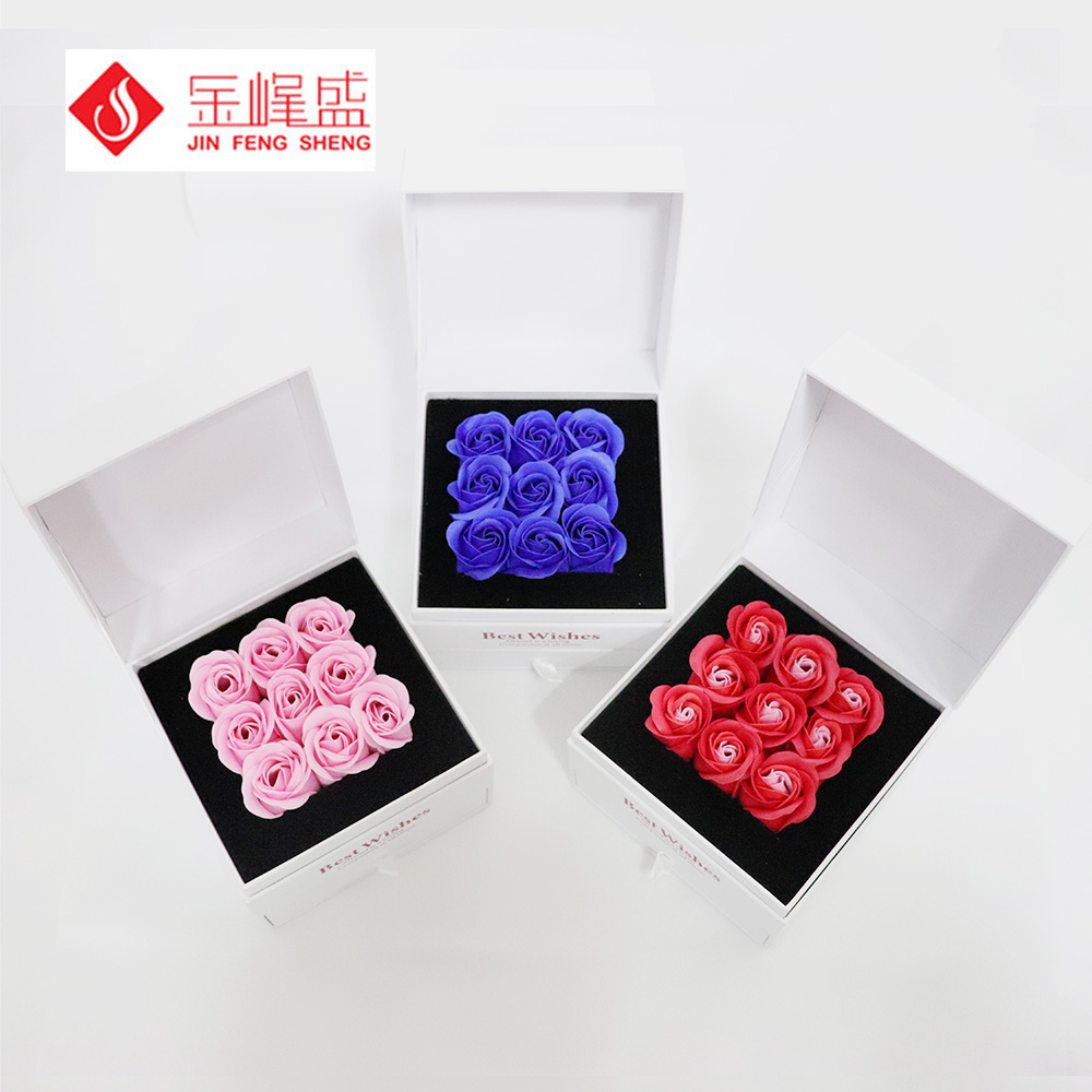 絨布鮮花禮盒，金峰盛植絨布